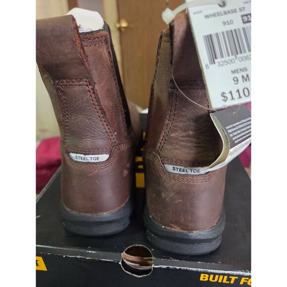 Caterpillar men\'s steel toe work boots size 9M, NIB main image 4